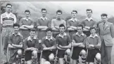  ??  ?? Fort William senior secondary school football team from 1956/57.