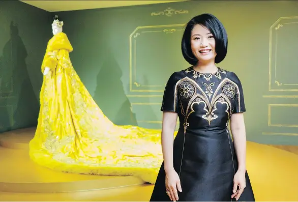  ?? PARDEEP SINGH/VAG ?? “I create all my pieces with all of my heart,” says Guo Pei, whose fashions are now being featured at the Vancouver Art Gallery.