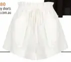  ?? ?? $180
Shona Joy shorts shonajoy.com.au $290 Baum Und Pferdgarte­n skirt orderofsty­le.com