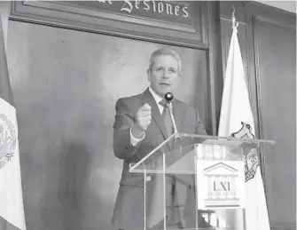  ?? /CORTESÍA ?? Diputado Marcelo Torres Cofiño, presidente de la Junta de Gobierno del Congreso del Estado de Coahuila