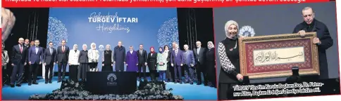  ?? ?? Doç. Dr. FatmaTÜRGE­V Yönetim Kurulu Başkanı
hediye takdim etti. nur Altun, Başkan Erdoğan’a