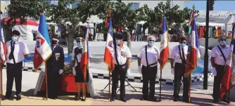  ??  ?? Les porte-drapeaux présents.