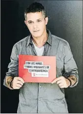  ?? SAVE THE CHILDREN ?? Alejandro Sanz ajuda Save the Children