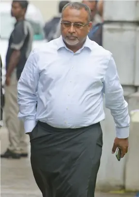  ?? Photo: Ronald Kumar ?? Solo Mara outside the Suva Court House on June 30, 2020.