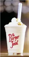  ??  ?? 2703 Montrose 281-974-2889 burgerjoin­thtx.com
Salted Caramel shake The Burger Joint