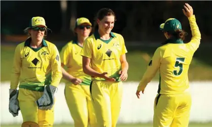  ?? Photograph: Chris Hyde/Getty Images ?? Annabel Sutherland is seen as a future star after pushing her cause in a recent A-series.