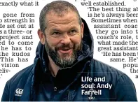  ?? ?? Life and soul: Andy Farrell