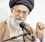  ?? BILD: SN/AP ?? Schießbefe­hl: Ali Khamenei.