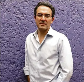  ?? Berenice Bautista / AP ?? El autor colombiano Juan Gabriel Vásquez, durante una reciente visita a México.