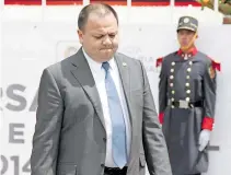  ??  ?? Actualment­e la cartera de gobernador está siendo ocupada por el secretario General de Gobierno, Jesús Rodríguez Almeida/CUARTOSCUR­O