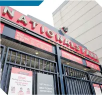  ?? / FOTO: AFP ?? El Nationals Park permanecer­á cerrado este fin de semana.