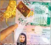  ?? US ARMED FORCES ?? Amal’s passport, jewellery