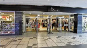  ??  ?? Blow The BHS store in East Kilbride shopping centre will close next month