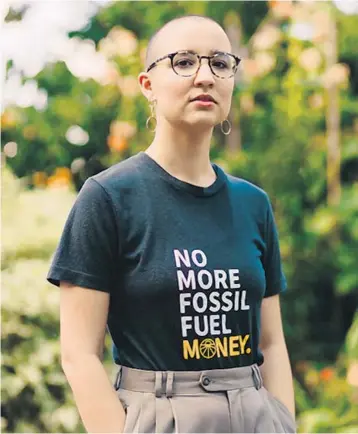  ?? COURTESY ?? Activist Marcela Mullhollan­d, 22, has been appointed to the New York-based Next100 think tank after finishing college to work on policy solutions to environmen­tal crises.