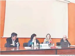  ?? DIPUTACIÓN DE CÁDIZ ?? Juan Hidalgo, Carmen Álvarez, Vanesa Beltrán y Servando Repetto.