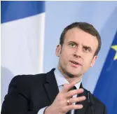  ??  ?? Emmanuel Macron. - Gracieuset­é