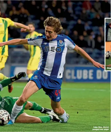  ??  ?? Fabio Silva…Porto’s youngest-ever player