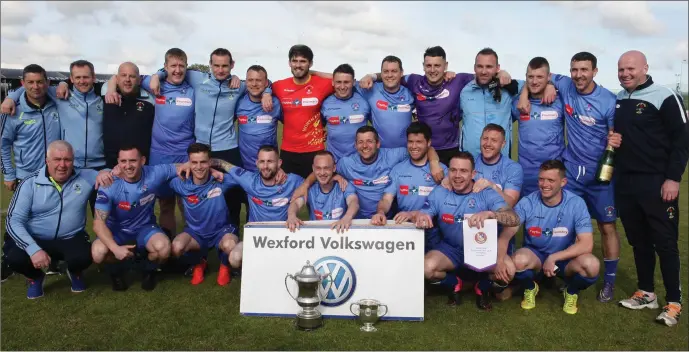  ??  ?? Wexford Volkswagen Cup winners, North End United.