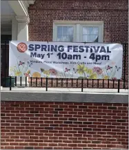  ?? SUBMITTED PHOTO ?? The Chester County History Center is hosting a spring festival May 1.