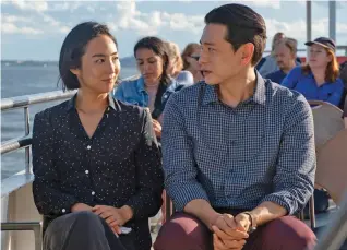  ?? ?? Celine Song’s film “Past Lives” stars Greta Lee and Teo Yoo.