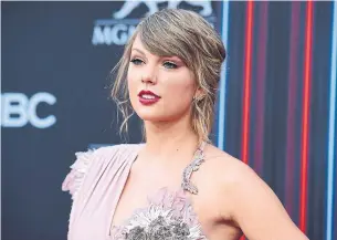  ?? JORDAN STRAUSS INVISION ?? Taylor Swift endorsed two Democratic congressio­nal candidates in her home state of Tennessee.