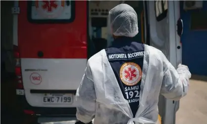  ?? Photograph: Igor Do Vale/Zuma/Rex/Shuttersto­ck ?? Emergency services at work during the Covid lockdown in São Paulo, Brazil. The city has increased restrictio­ns to contain the pandemic.
