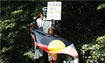  ?? Photograph: David Beniuk/ AAP ?? Invasion Day 2021 rally and protest marches will go ahead in major cities around Australia on 26 January.