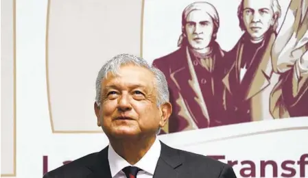  ?? MARCO UGARTE AP FILE ?? Mexican President Andrés Manuel López Obrador begins a five-nation, five-day tour today in Guatemala.