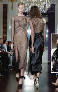  ??  ?? The Jason Wu fashion collection is modeled during Fashion Week in New York.