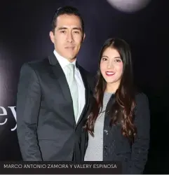  ??  ?? MARCO ANTONIO ZAMORA Y VALERY ESPINOSA