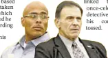  ??  ?? Shabaka Shakur (far l.) will get a new trial after 27 years in jail in double-slaying case linked to ex-Detective Louis Scarcella (r.).