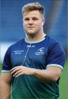  ??  ?? Conan O’Donnell of Connacht prior to the Guinness PRO14 Round 3 match between Edinburgh Rugby and Connacht at BT Murrayfiel­d Stadium, in Edinburgh, Scotland. Pic: Kenny Smith/Sportsfile.