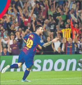 ??  ?? Leo Messi volvió a protagoniz­ar una exhibición ante la Juventus de Turín FOTO: MANEL MONTILLA