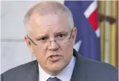  ??  ?? Australian Prime Minister Scott Morrison.