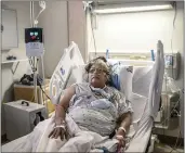  ?? ADAM FERGUSON — THE NEW YORK TIMES ?? Zola Sandoval, a Navajo woman infected with the coronaviru­s, receives treatment last month at Rehoboth McKinley Christian Health Care Services in Gallup, N.M.