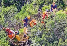  ?? BILDER: SN/NEUMAYR/MMV ?? Einsatz am Untersberg.