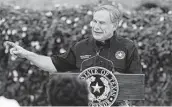  ?? Jerry Lara / Staff photograph­er ?? Gov. Greg Abbott has greater name recognitio­n than any potential Republican opponent.