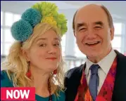  ??  ?? Sophie Thompson and David Haig played bride and groom Lydia and Bernard