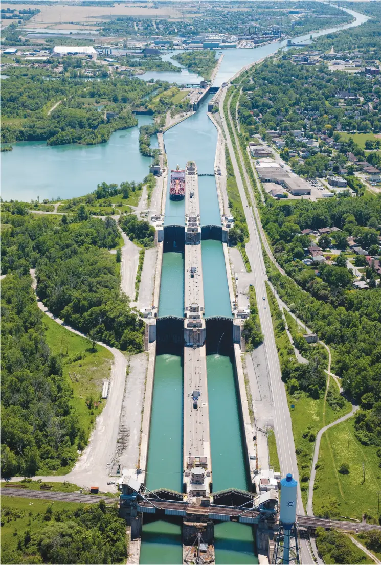  ?? SUPPLIED THIS STORY WAS CREATED BY CONTENT WORKS, POSTMEDIA’S COMMERCIAL CONTENT DIVISION, ON BEHALF OF ST. LAWRENCE SEAWAY. ?? The properties at Wharf 5 and 6 on the Welland Canal hit the market January 27.