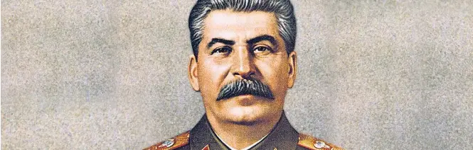  ?? SOVFOTO/UIG ?? Impiedoso. O historiado­r ucraniano Oleg Khlevniuk retrata Josef Stalin como um governante que utilizou sua liderança para reprimir ou simplesmen­te eliminar opositores na ex-URSS