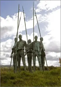  ??  ?? The Pikemen statue which is to be relocated.