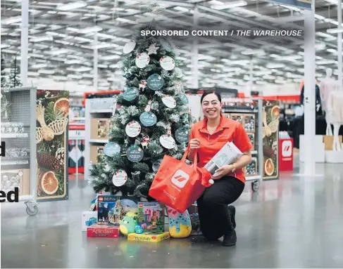  ?? ?? The Warehouse Group, together with Variety – the Children’s Charity and Women’s Refuge, is on a mission to make thousands of Christmas wishes come true for Kiwi children.