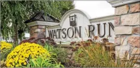  ?? SUBMITTED PHOTO ?? Watson Run’s seven open floor plans, including a two-story option, range in size from 1,348 square feet to 2,471 square feet and come in a variety of elevations.