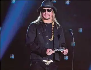  ?? [ FOTO AGENSI ] ?? Kid Rock akan membuat keputusan untuk bertanding dalam Senat AS beberapa minggu lagi.