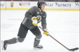  ?? Las Vegas Review-journal @Erik_verduzco ?? Erik Verduzco
The Knights reportedly are unwilling to include forward Peyton Krebs in a deal for Buffalo’s Jack Eichel.