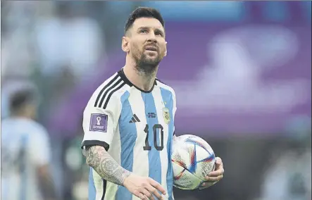  ?? Foto: GETTY ?? Leo Messi es el epicentro de todo en la Argentina que está disputando el Mundial de Qatar 2022