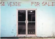  ?? [AP PHOTO] ?? This Jan. 19 photo shows one of multiple properties located in the Esperanza sector that are currently for sale, in Vieques, Puerto Rico.