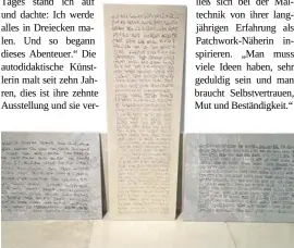  ?? ?? Die Ideogramme – hier auf Keramikpla­tten – öffnen ein Tor.