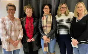  ?? ?? Umpires at this year’s Ashford Netball League annual meeting