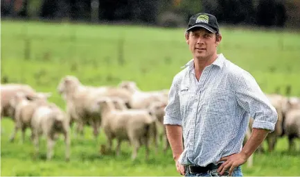  ?? PHOTO: WARWICK SMITH/FAIRFAX NZ ?? New Federated Farmers president, Richard Morrison on his Marton farm.